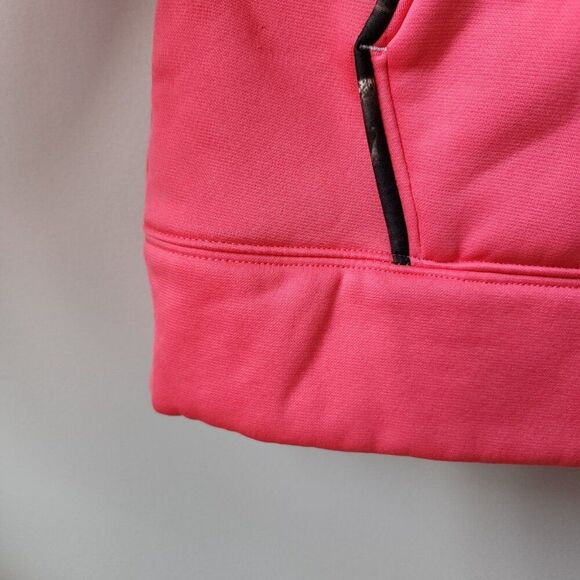 Under Armour Cold Gear Ladies Storm Water Resistant Hoodie Neon Pink M Loose Fit - Picture 4 of 10